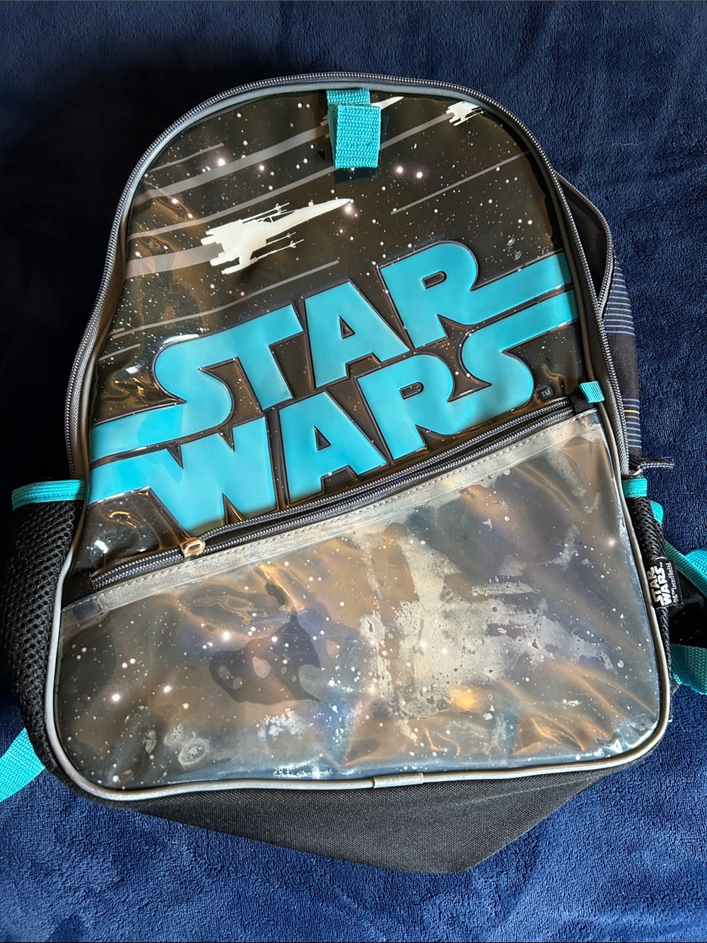 Star Wars Kids Backpack - Black and Teal Logo